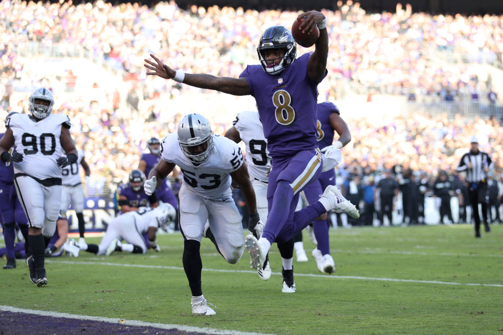 Baltimore Ravens wide receiver Shemar Bridges (85) during the