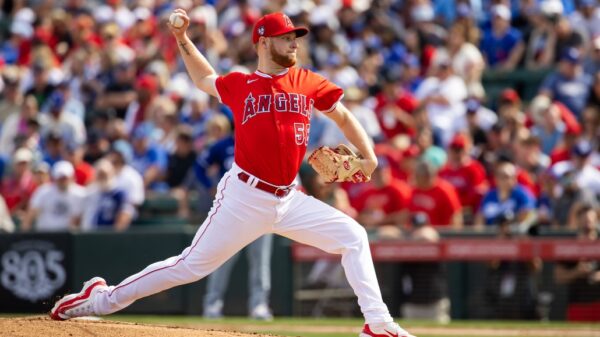 Los Angeles Angels pitcher Davis Daniel