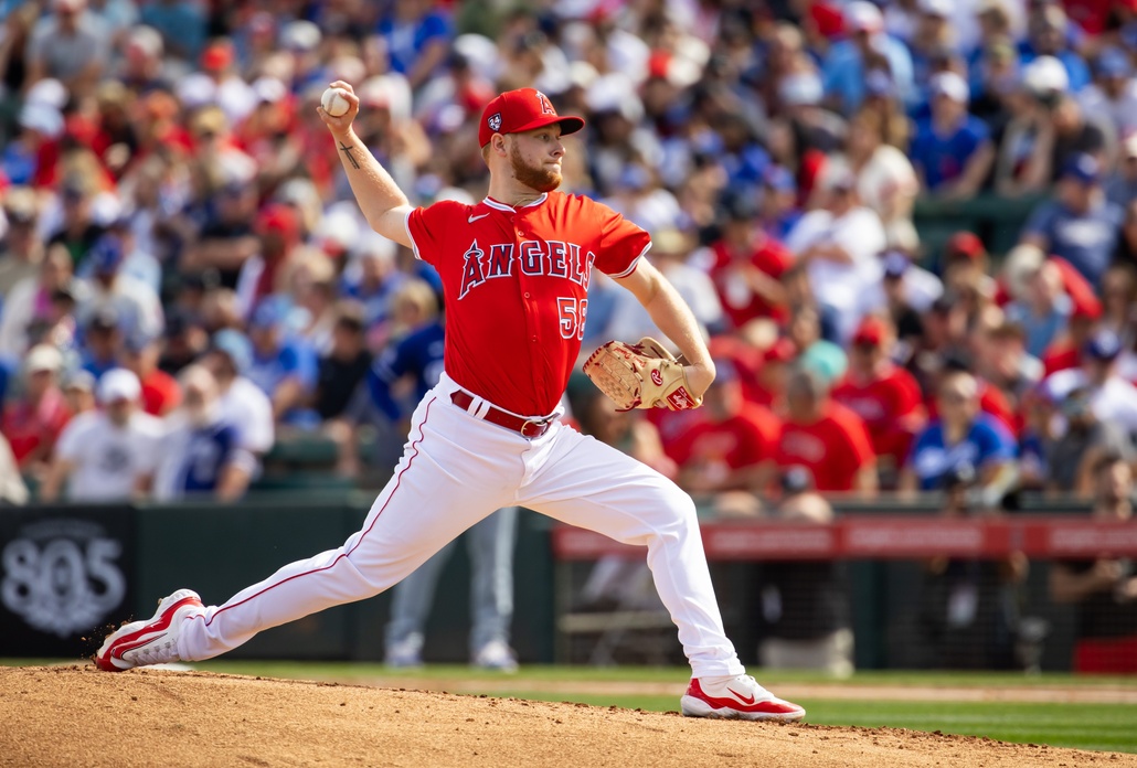 Los Angeles Angels pitcher Davis Daniel