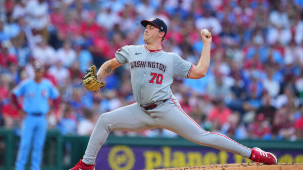 Mitchell Parker #70 of the Washington Nationals