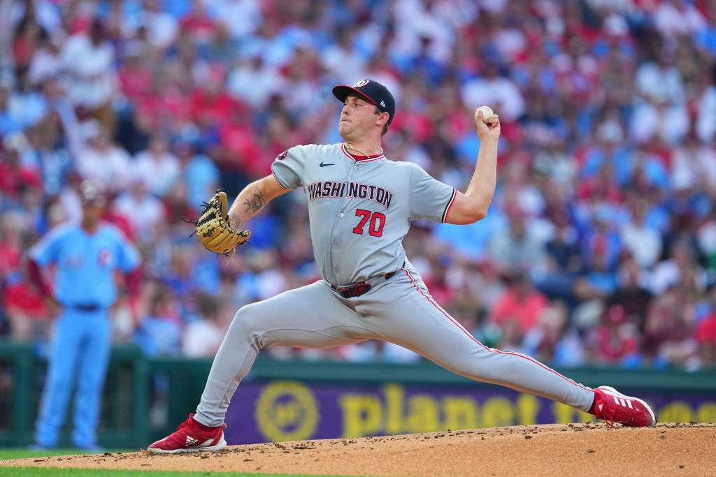 Mitchell Parker #70 of the Washington Nationals