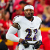 Derrick Henry #22 of the Baltimore Ravens