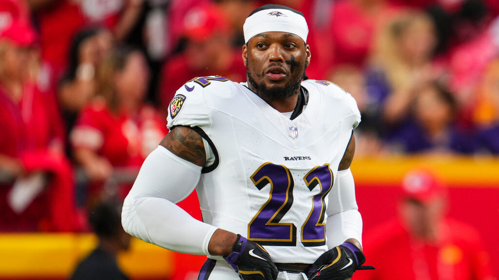 Derrick Henry #22 of the Baltimore Ravens