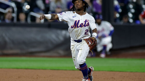 Luisangel Acuna #2 of the New York Mets