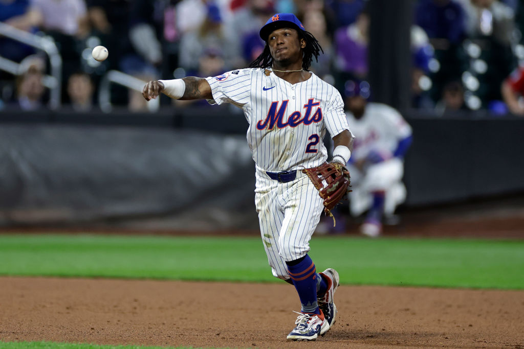 Luisangel Acuna #2 of the New York Mets