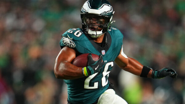 Saquon Barkley #26 of the Philadelphia Eagles