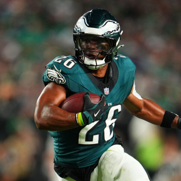 Saquon Barkley #26 of the Philadelphia Eagles