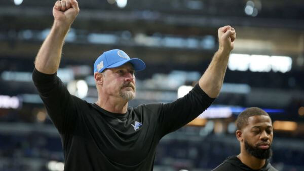 Head coach Dan Campbell of the Detroit Lions